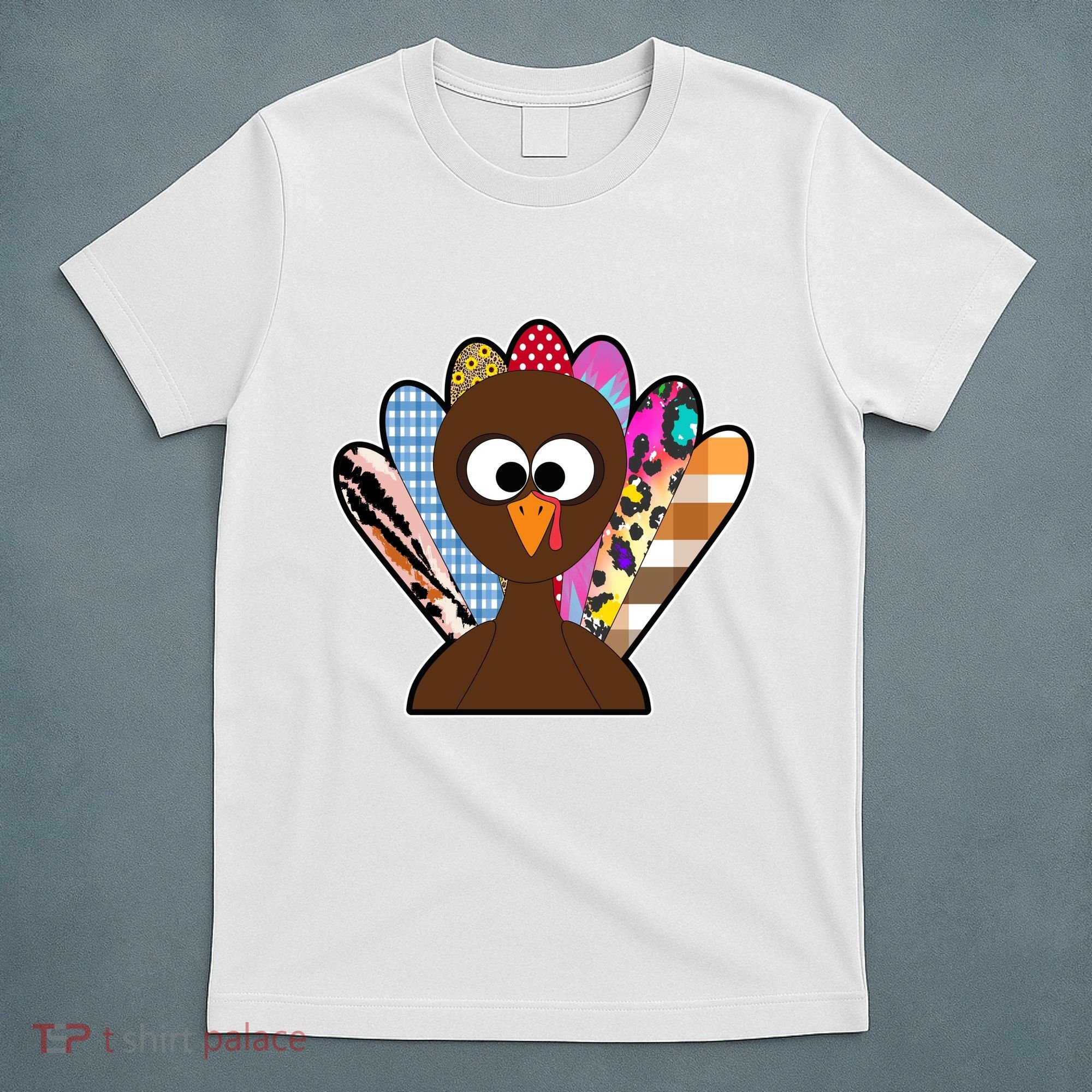 Turkey Colorful Abstract Thanksgiving T-Shirt