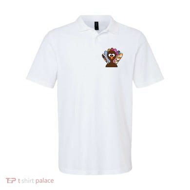 Turkey Colorful Abstract Thanksgiving Polo