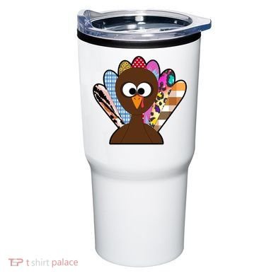 Turkey Colorful Abstract Thanksgiving Tumbler
