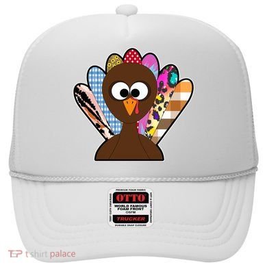 Turkey Colorful Abstract Thanksgiving Hat
