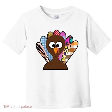 Turkey Colorful Abstract Thanksgiving Toddler T-Shirt