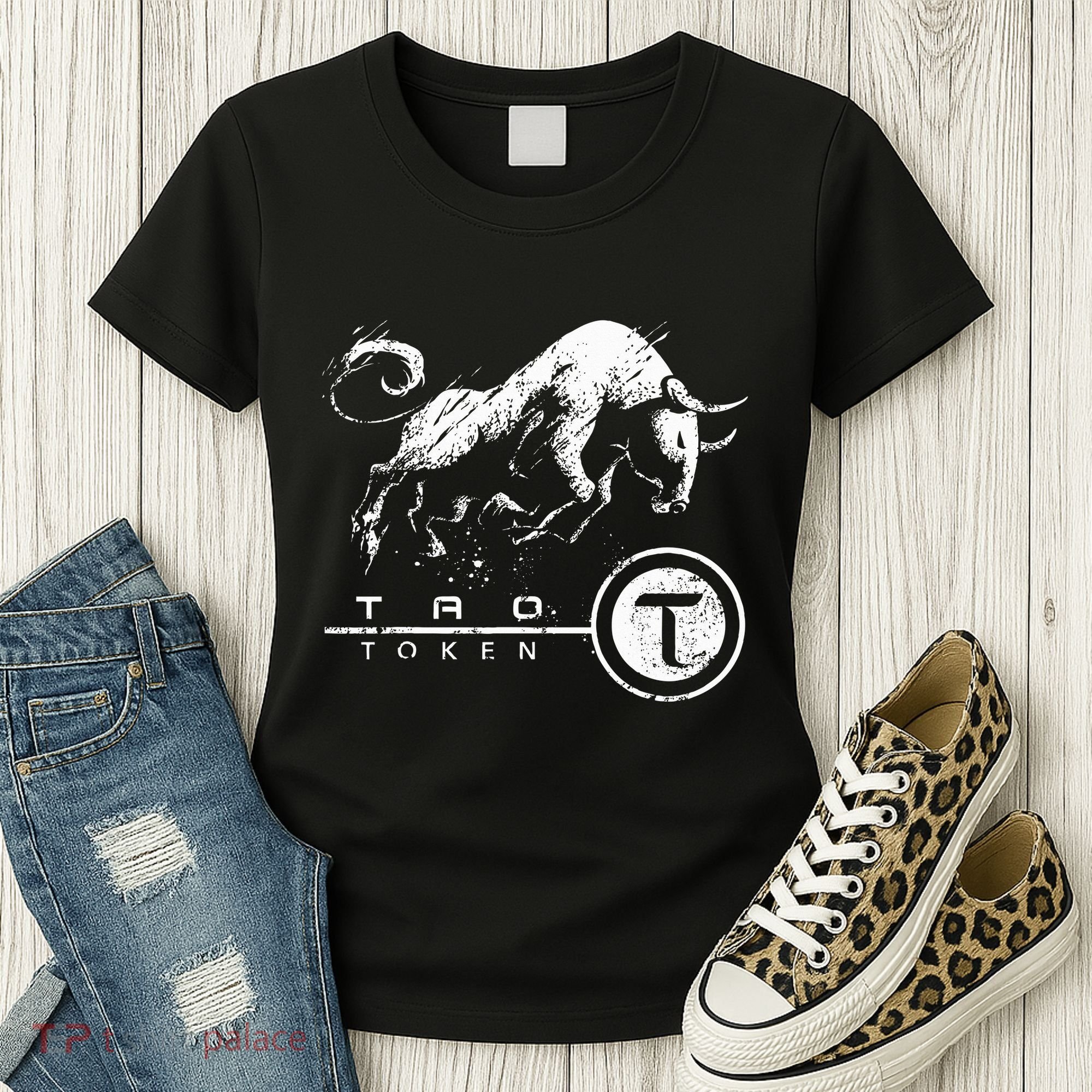 Tao Coin Bittensor Token In A Blockchain Crypto Bullrun Women's T-Shirt