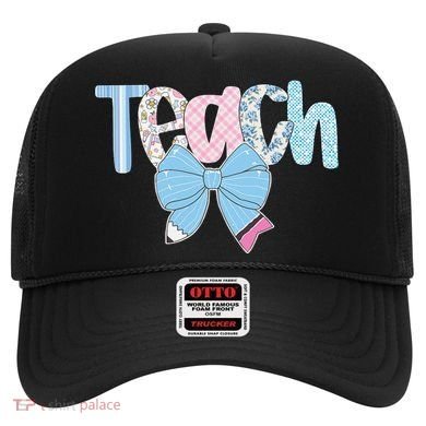 Teach Coquette Bow Teacher Happy First Day Back To School Hat