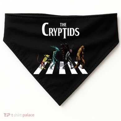 The Cryptids Bigfoot Mothman Wendigo Chupacabra Creatures USA-Made Doggie Bandana