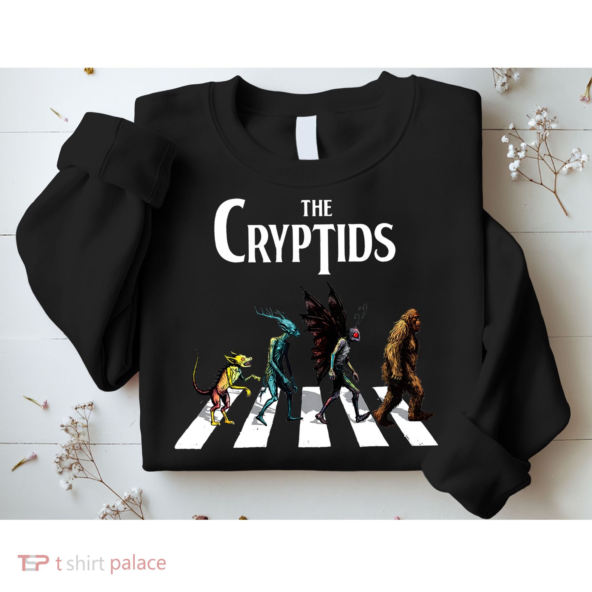 The Cryptids Bigfoot Mothman Wendigo Chupacabra Creatures Sweatshirt
