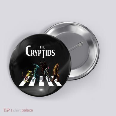 The Cryptids Bigfoot Mothman Wendigo Chupacabra Creatures Button