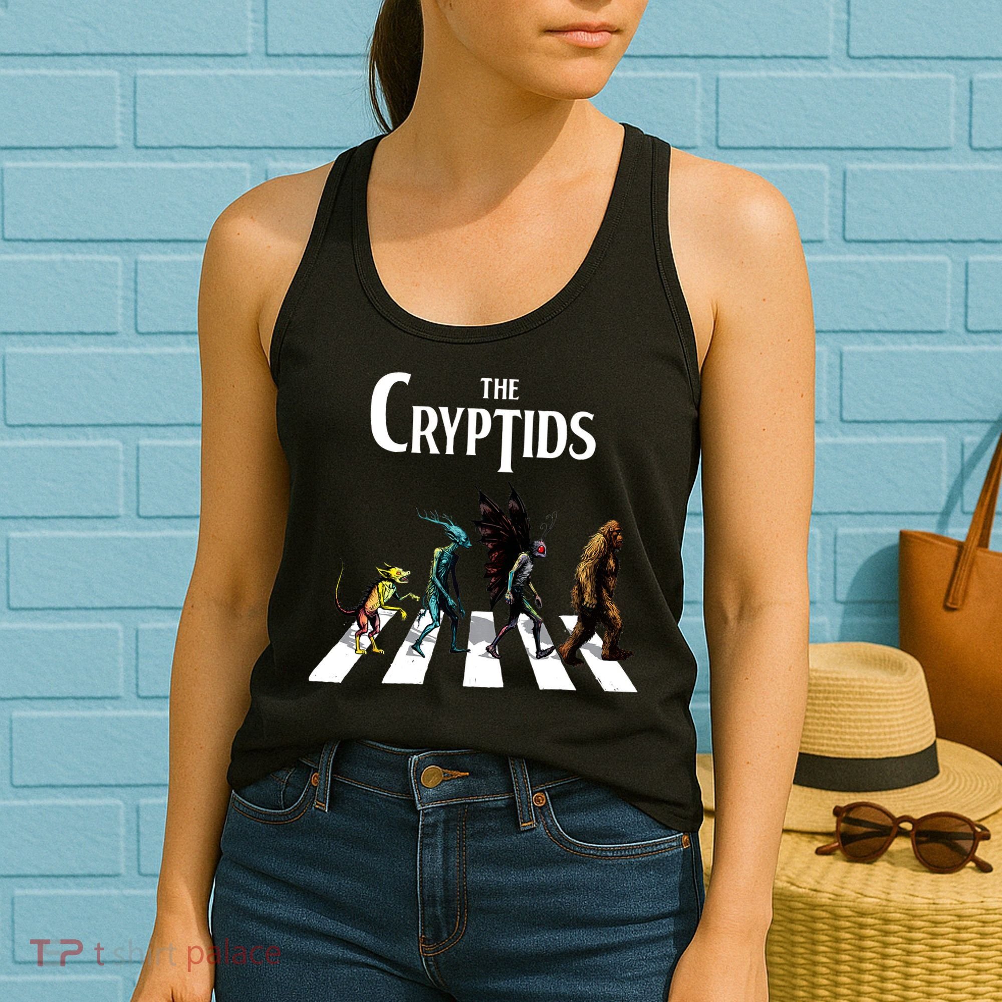 The Cryptids Bigfoot Mothman Wendigo Chupacabra Creatures Women's Tank Top