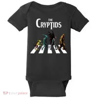 The Cryptids Bigfoot Mothman Wendigo Chupacabra Creatures Baby Bodysuit thumb 0