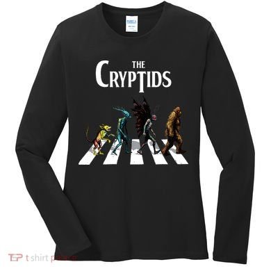 The Cryptids Bigfoot Mothman Wendigo Chupacabra Creatures Women's Long Sleeve Shirt