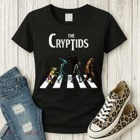The Cryptids Bigfoot Mothman Wendigo Chupacabra Creatures Women's T-Shirt thumb 3