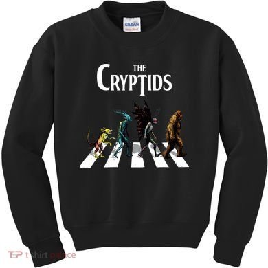 The Cryptids Bigfoot Mothman Wendigo Chupacabra Creatures Kids Sweatshirt