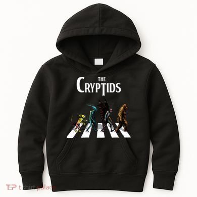 The Cryptids Bigfoot Mothman Wendigo Chupacabra Creatures Kids Hoodie