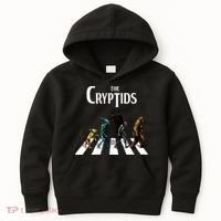 The Cryptids Bigfoot Mothman Wendigo Chupacabra Creatures Kids Hoodie thumb 0