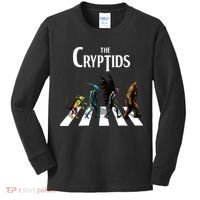 The Cryptids Bigfoot Mothman Wendigo Chupacabra Creatures Kids Long Sleeve Shirt thumb 0