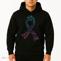 Thyroid Cancer Battle Warrior Gifts Thyroid Ribbon Hoodie thumb 2