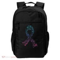 Thyroid Cancer Battle Warrior Gifts Thyroid Ribbon Backpack thumb 0