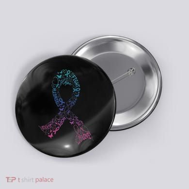 Thyroid Cancer Battle Warrior Gifts Thyroid Ribbon Button