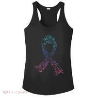 Thyroid Cancer Battle Warrior Gifts Thyroid Ribbon Ladies PosiCharge Competitor Racerback Tank thumb 0