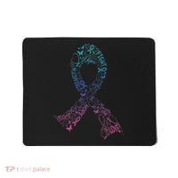 Thyroid Cancer Battle Warrior Gifts Thyroid Ribbon Mousepad thumb 0