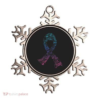 Thyroid Cancer Battle Warrior Gifts Thyroid Ribbon Ornament