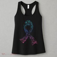 Thyroid Cancer Battle Warrior Gifts Thyroid Ribbon Women's Tank Top thumb 3