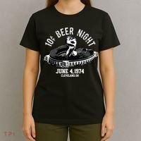 Ten Cent Beer Night Cleveland CLE Baseball T-Shirt thumb 4