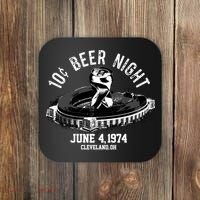 Ten Cent Beer Night Cleveland CLE Baseball Coaster thumb 0