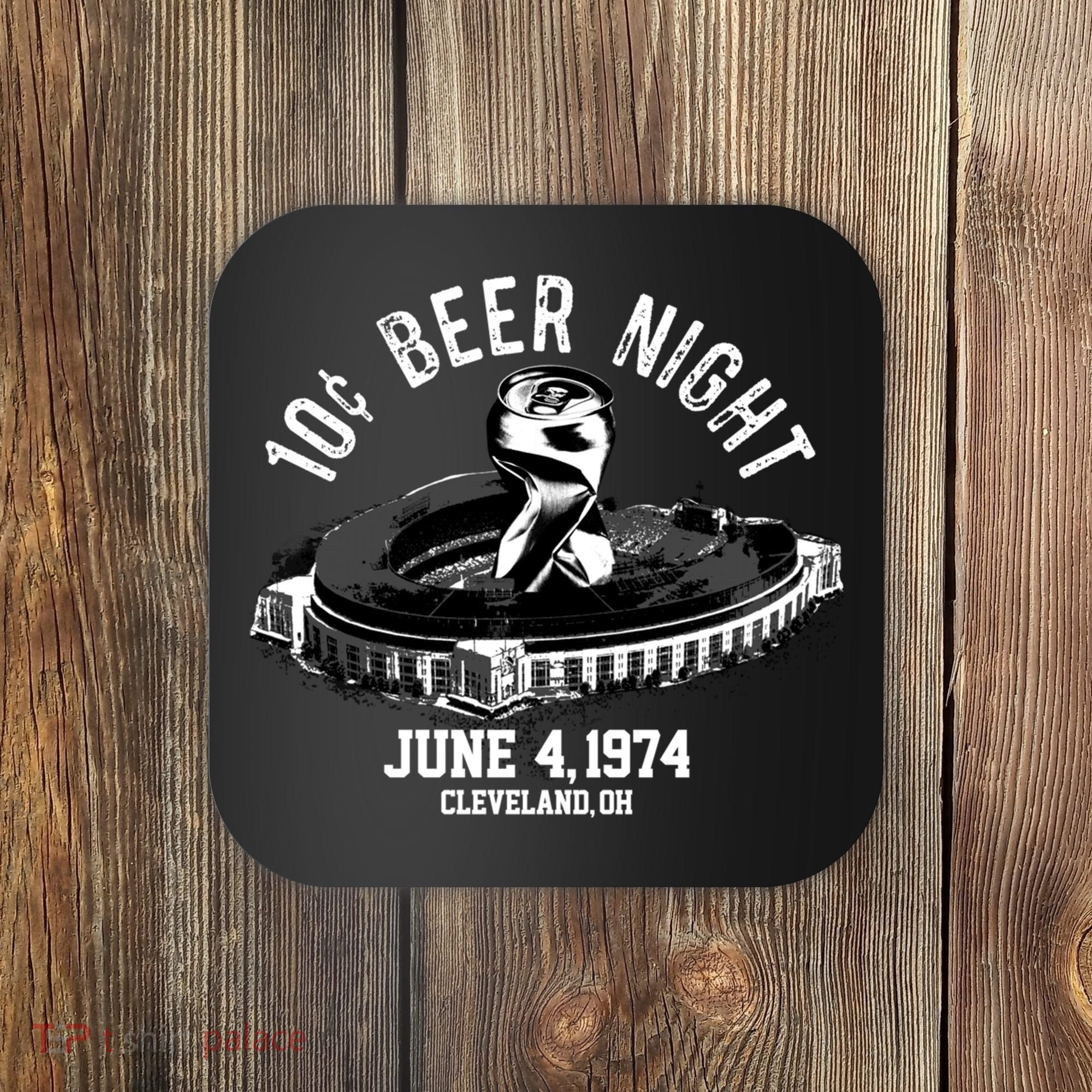 Ten Cent Beer Night Cleveland CLE Baseball Coaster