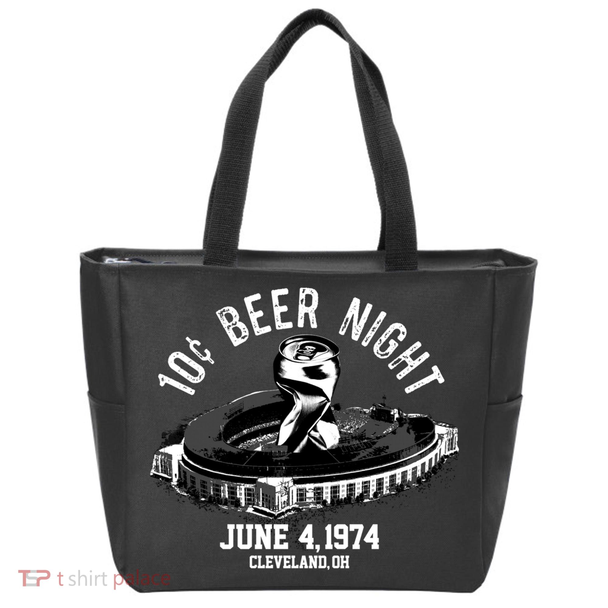 Ten Cent Beer Night Cleveland CLE Baseball Tote Bag
