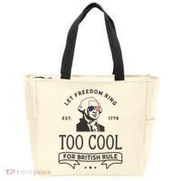 Too Cool British Rule / Funny 4th Of July George Washington Tote Bag thumb 0