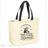 Too Cool British Rule / Funny 4th Of July George Washington Tote Bag thumb 2