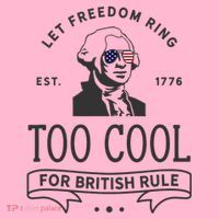 Too Cool British Rule / Funny 4th Of July George Washington Coaster thumb 2