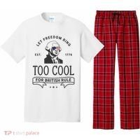 Too Cool British Rule / Funny 4th Of July George Washington Pajama Set thumb 0
