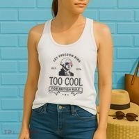 Too Cool British Rule / Funny 4th Of July George Washington Women's Tank Top thumb 2