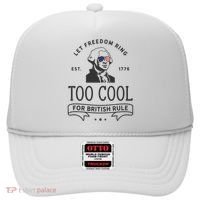 Too Cool British Rule / Funny 4th Of July George Washington Hat thumb 0