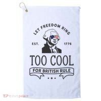 Too Cool British Rule / Funny 4th Of July George Washington Golf Towel thumb 0