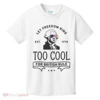 Too Cool British Rule / Funny 4th Of July George Washington Kids T-Shirt thumb 0