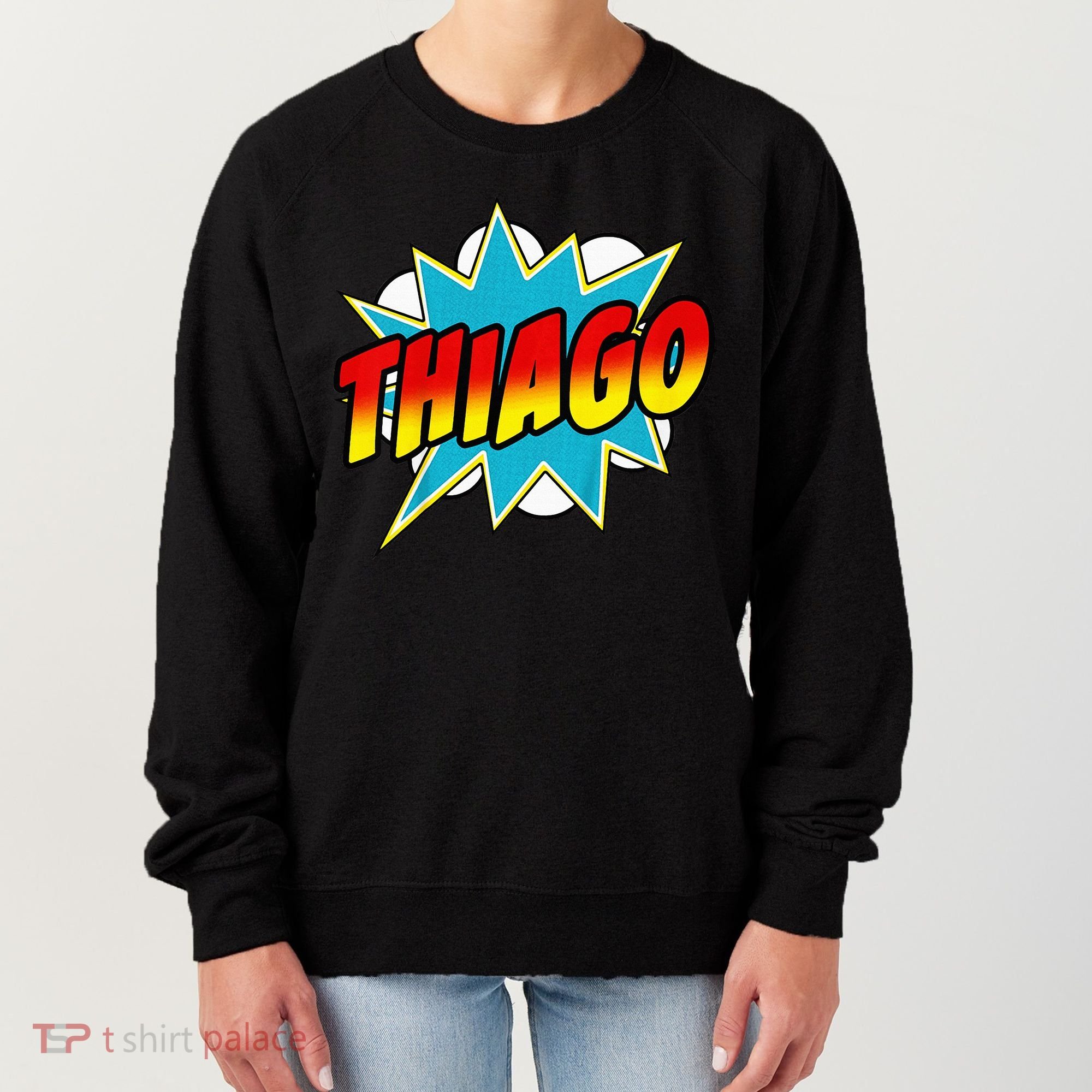 Thiago Comic Book Superhero Name Women's Sweatshirt