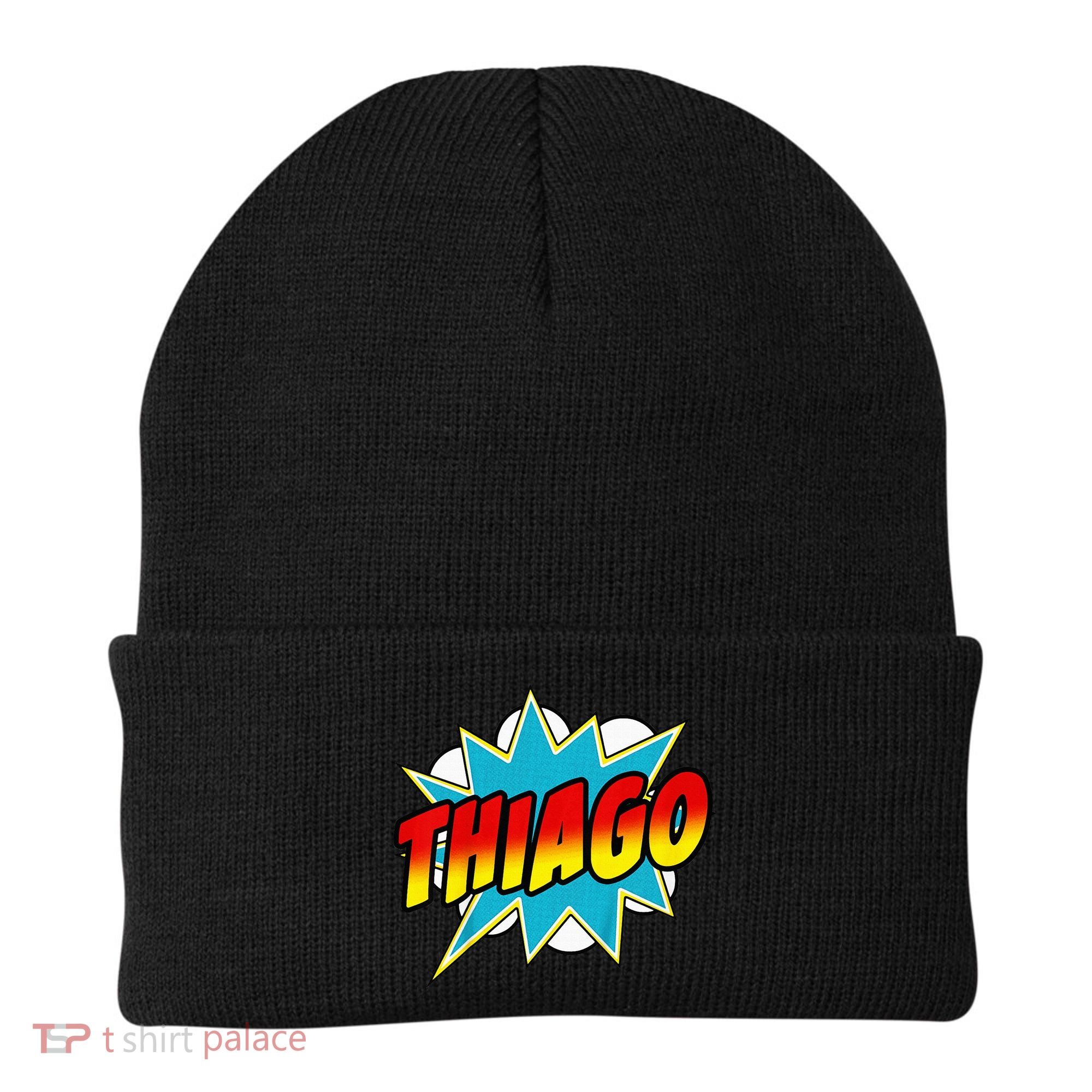 Thiago Comic Book Superhero Name Beanie