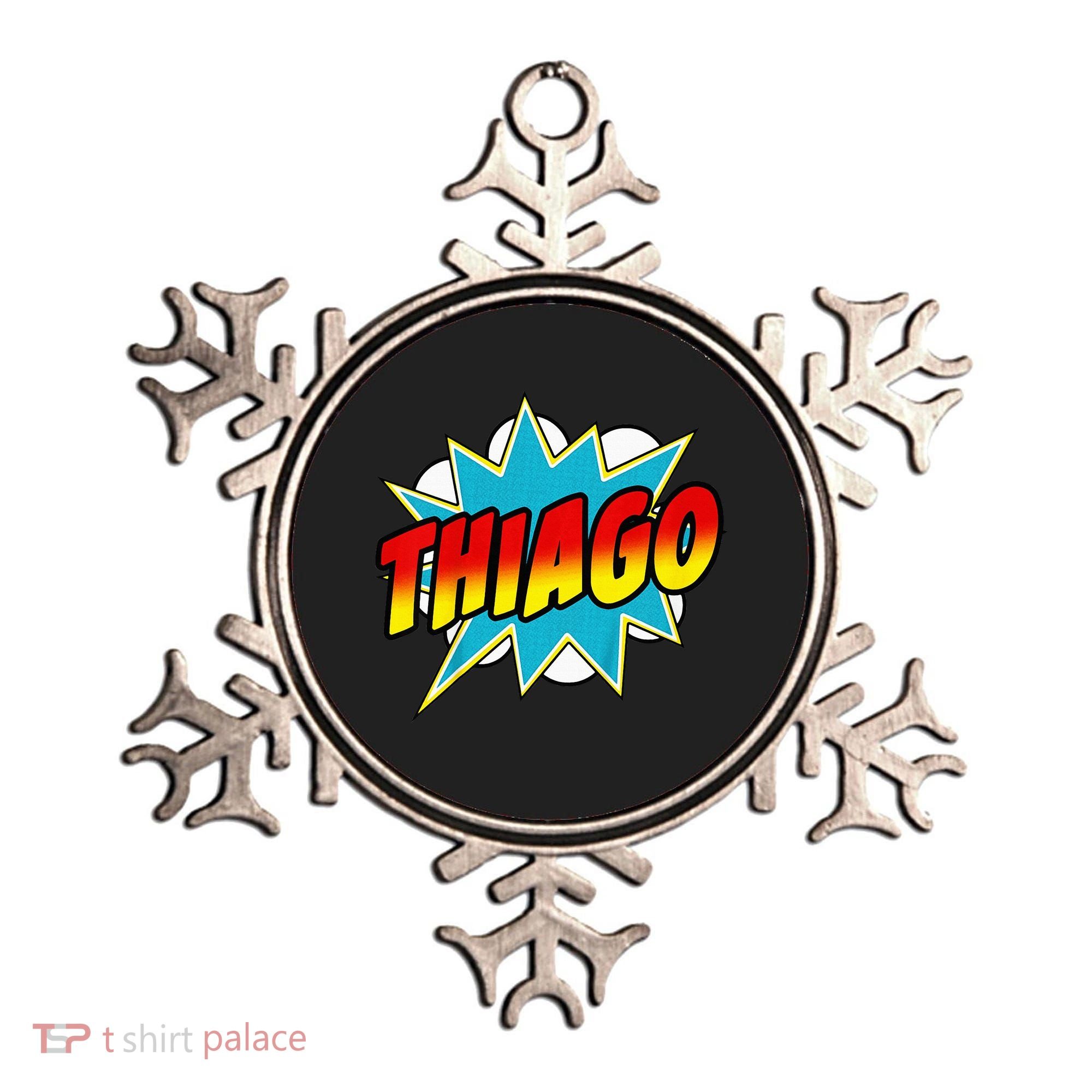 Thiago Comic Book Superhero Name Ornament