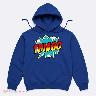 Thiago Comic Book Superhero Name Hoodie