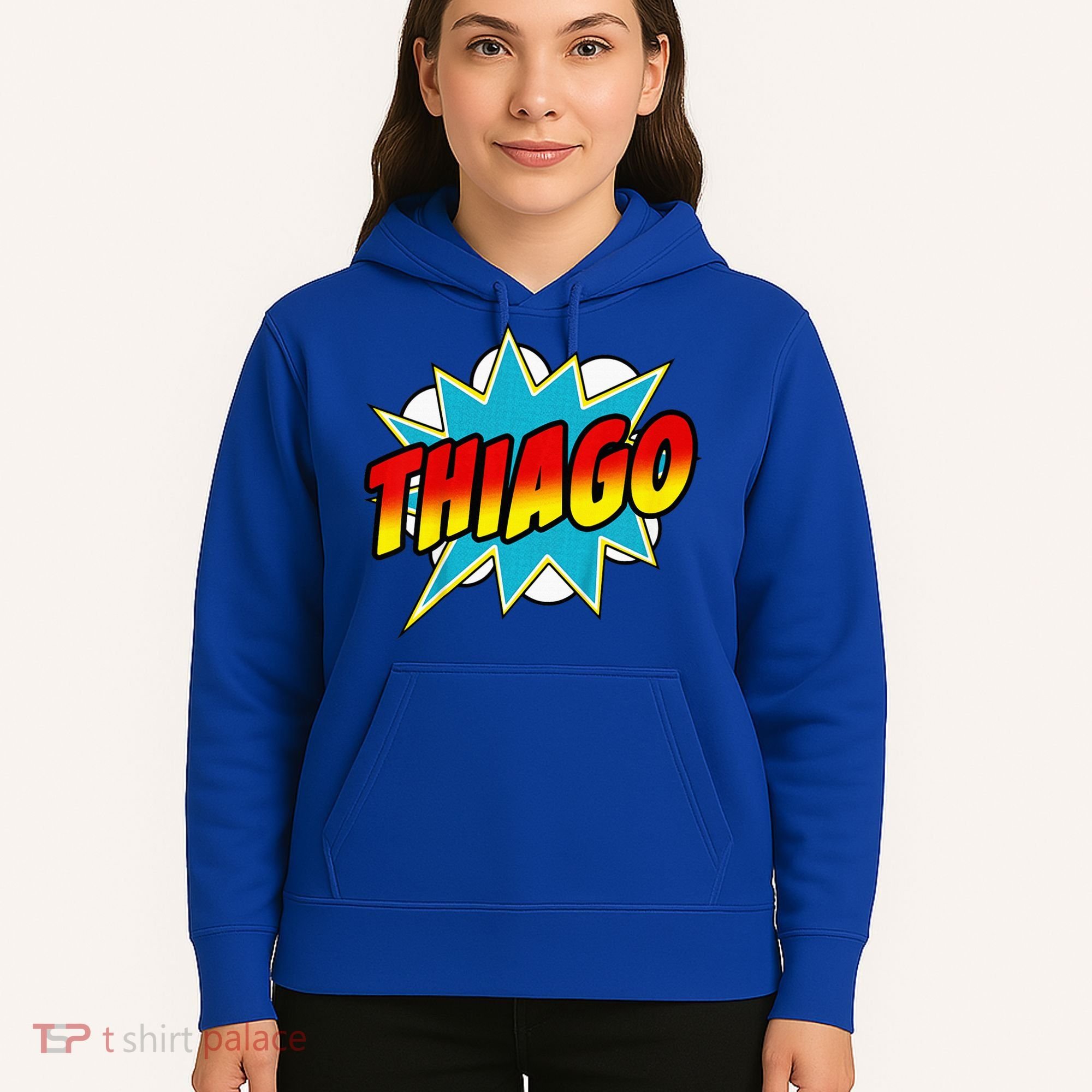 Thiago Comic Book Superhero Name Hoodie