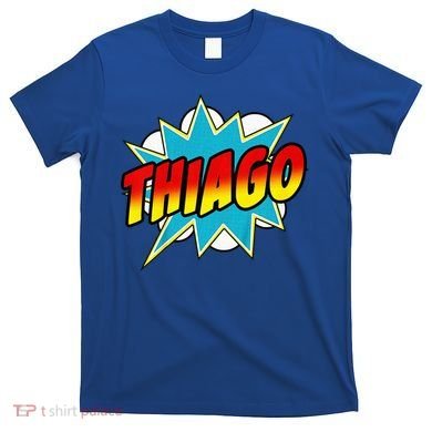 Thiago Comic Book Superhero Name T-Shirt