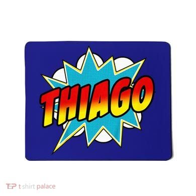 Thiago Comic Book Superhero Name Mousepad