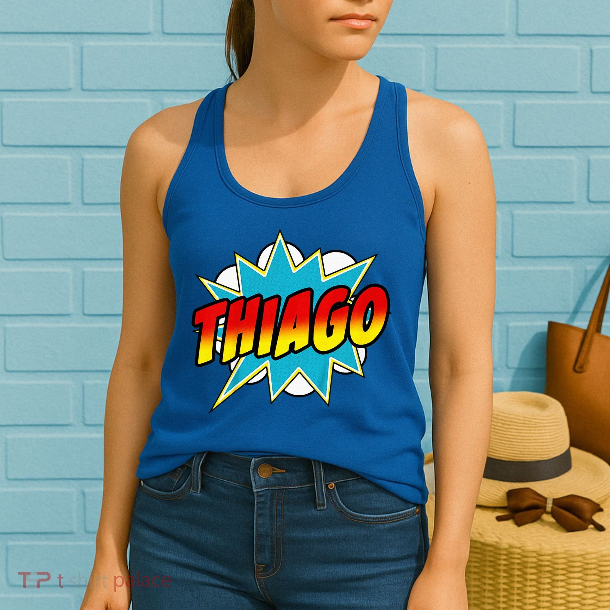 Thiago Comic Book Superhero Name Women's Tank Top