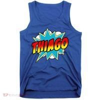 Thiago Comic Book Superhero Name Tank Top thumb 0