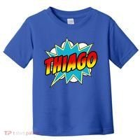 Thiago Comic Book Superhero Name Toddler T-Shirt thumb 0