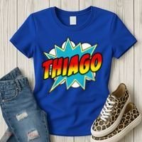 Thiago Comic Book Superhero Name Women's T-Shirt thumb 3