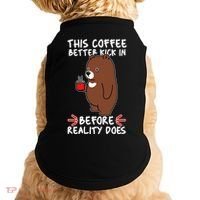 This Coffee Better Kick In Before Reality Does Stressed Coffee Bear Doggie Tank thumb 0