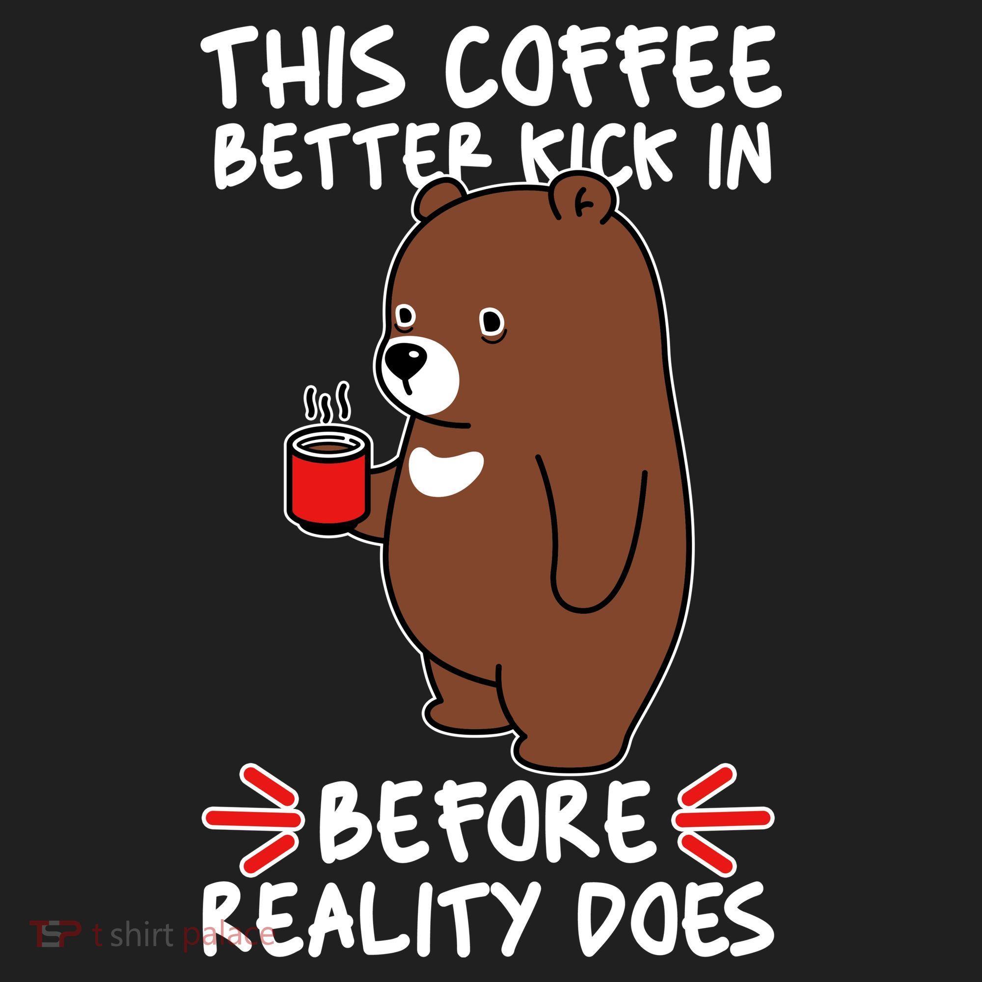 This Coffee Better Kick In Before Reality Does Stressed Coffee Bear Beanie